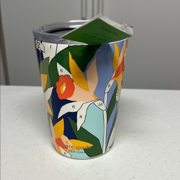 kate spade Other - kate spade Floral Tumbler with Lid - Multicolor